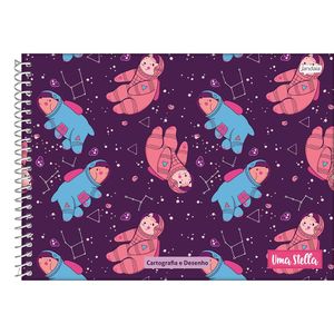 Caderno de Cartografia Espiral 80 Folhas Stella 9077 Jandaia - 4UN