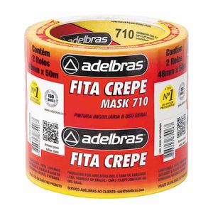 Fita Crepe 48mm x 50m Mask Crepe 0615 Adelbras - 2RL