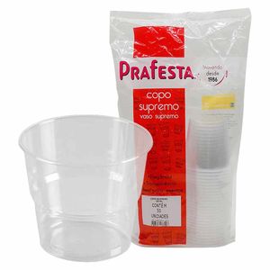 Copo Descartável Supremo Água 150 ml Prafesta - 50UN