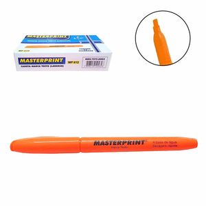 Caneta Marca Texto Laranja MP612 Masterprint - 12UN