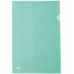 Pasta L Plástica 220x310mm A4 L15 Verde 0189 Plascony - 10UN