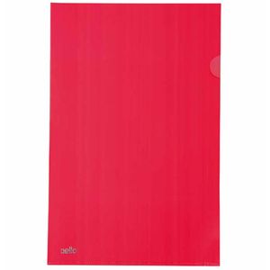 Pasta L Plástica 220x310mm A4 L15 Vermelho 0190 Plascony - 10UN