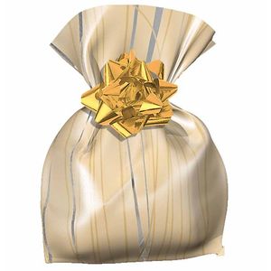 Sacola Metálica 35x60 Fios Dourado 0334 Magnatech - 50UN