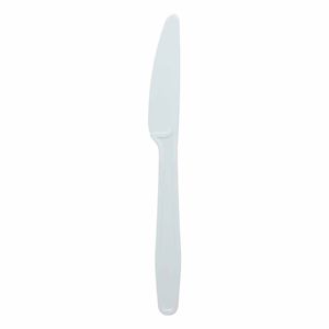 Faca Descartável Refeição Forte Branco 0021 Clean wave - 50UN