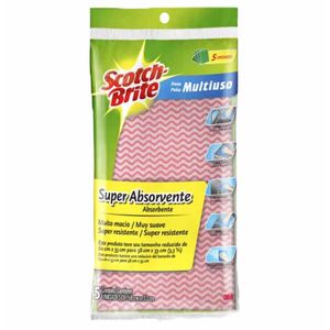 Pano Multiuso Rosa 58x33 Scotch Brite 0181 3m - 5UN