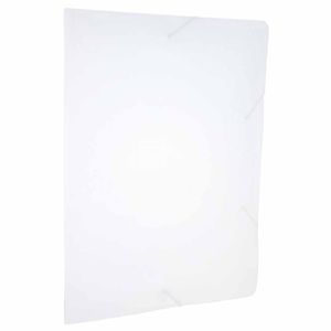 Pasta Plástica Aba Elástica A4 Retrô Branco A02RC 0961 Plascony - UN