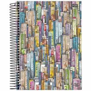 Caderno Universitário 1x1 80 Folhas Flow Sortido 68755 Jandaia - 4UN