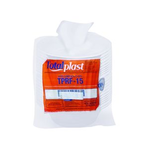 Prato Isopor 15,2cm fundo 0805 Totalplast - 20UN