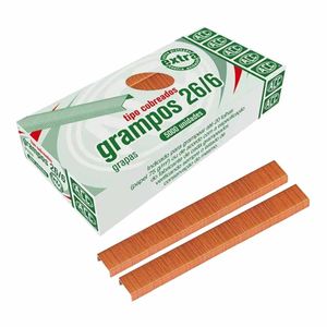 Grampo para Grampeador 26/6 Cobreado 3128 Acc - 5000UN