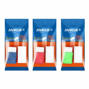 Borracha com Capa + Refil TR-18 1101 Mercur - UN