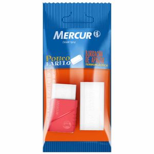 Borracha com Capa + Refil TR-18 1101 Mercur - UN