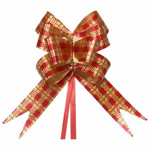 Laço Pronto 17mmx34cm Xadrez Dourado 5229 Make+ - 10UN