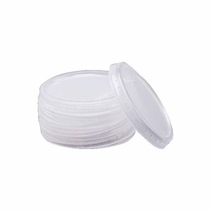Tampa Descartável Plástica 100ml Transparente 638 Totalplast - 100UN