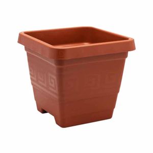 Vaso para Planta Plástico Quadrado 29 litros Terra Cota 0110 Plasmont - UN
