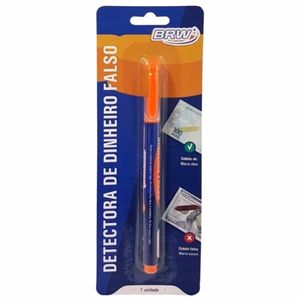 Caneta Detectora de Cedula Falsa Blister Ca0099 Brw - UN