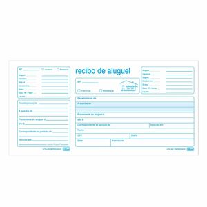 Bloco Recibo De Aluguel Com Canhoto 50 Folhas 1432 Tilibra - BL