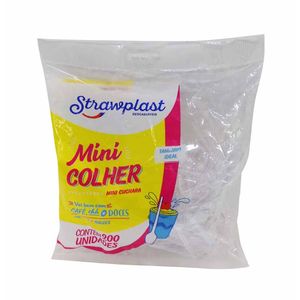 Colher Café Chá Cristal com 200 Unidades Strawplast Strawplast - PC