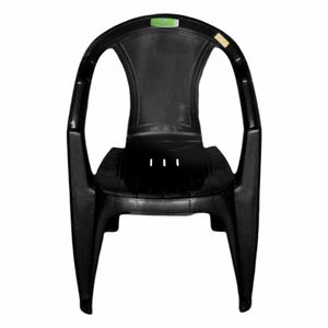 Cadeira com Braço Plástica Preta 1798 Plastex - UN
