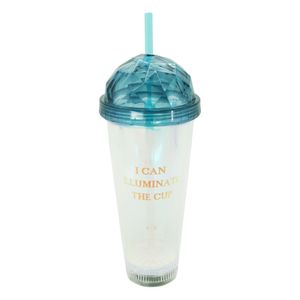 Copo Plástico 680ml Led com Canudo 9851 Casita - UN