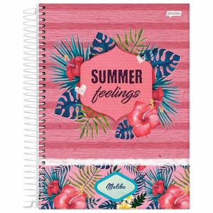 Caderno Universitário 1x1 96 Folhas Malibu Sortido 71041 Jandaia - 4UN