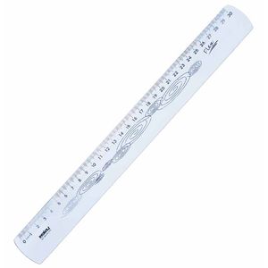 Régua 30cm Flexível Cristal 0085 Waleu - UN