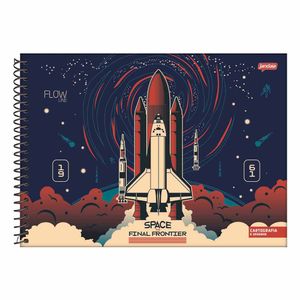 Caderno de Cartografia Espiral 80 Folhas Flow Sortido 68751 Jandaia - 4UN