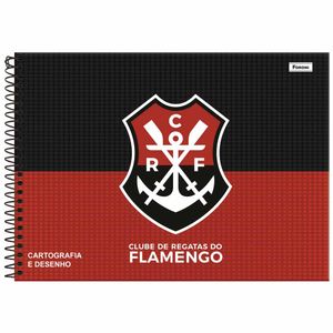 Caderno de Cartografia sem Seda 80 Folhas Flamengo Sortido 9307 Foroni - 5UN