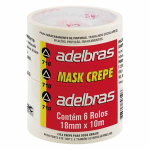 Fita Crepe 18x10 Escolar 6690 Adelbras - 6RL