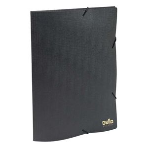 Pasta Plástica Aba Elástica Oficio Executive Preto 0267 Dello - UN