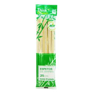 Espeto para Churrasco 25cm Bambu 1959 Fort lar - 50UN