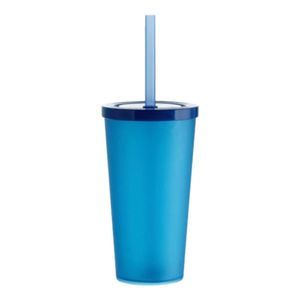 Copo 400ml Teen com Canudo Azul 3305 Neoplas - UN