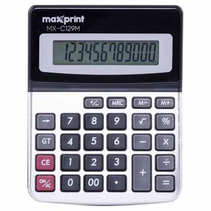 Calculadora de Mesa 12 Dígitos MX-C129M Maxprint - UN