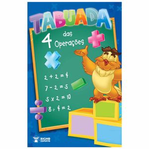 Livro Tabuada 4 Operações 3844 Bicho esp. - 8UN