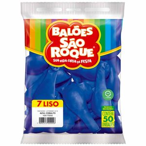 Bola de Soprar Nº 7 Azul Cobalto 5050 São roque - 50UN