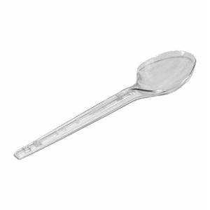 Colher Descartável Sobremesa Cristal 9980 Prafesta - 50UN
