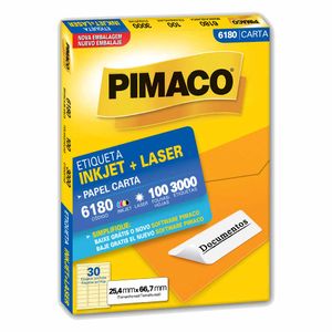 Etiqueta 25x66mm Inkjet Laser 4770 Pimaco - 100FL
