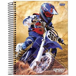 Caderno Universitário 1x1 80 Folhas Capa Dura Sport 68784 Jandaia - 4UN