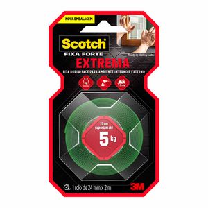 Fita Dupla Face 24x2 Fixa Forte Extremo 6260 3m - RL