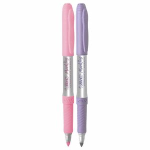 Caneta Permanente para CD/DVD 1.1mm Rosa e Lilás 1079 Bic - 2PCS