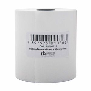 Bobina Térmica 57mm x 40m Branco 48g 0111 Maxprint - 30UN