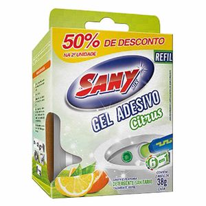 Gel Adesivo Sanitário 38g Citrus 6 Aplicações 1012 Sany - UN