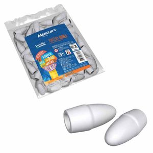 Borracha Ponteira Branca 1030 Mercur - 100UN