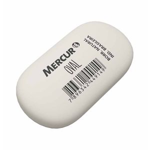 Borracha Oval Branca 1020 Mercur - 18UN