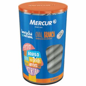Borracha Oval Branca 1020 Mercur - 18UN