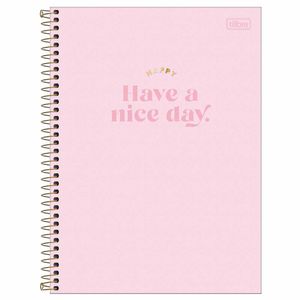 Caderno Universitário 1x1 80 Folhas Happy Sortido 305430 Tilibra - 4UN