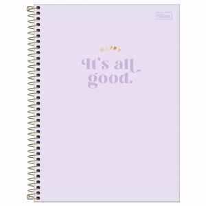 Caderno Universitário 1x1 80 Folhas Happy Sortido 305430 Tilibra - 4UN