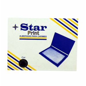 Almofada para Carimbo N3 Preta 001 Star print - UN