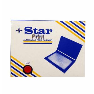Almofada para Carimbo N3 Vermelha 001 Star print - UN