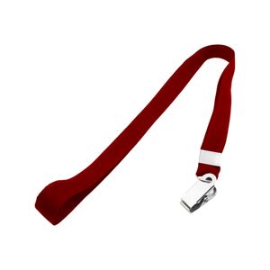 Cordão com Jacaré para Crachá Vermelho 12mm 2453 Primeband - 10UN
