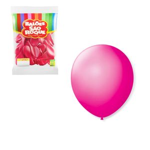 Bola Soprar N.7 Rosa Chiclete 7050 São roque - 50UN